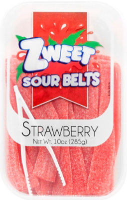 Galil Zweet Sour Strawberry Belts - 10 Oz - Image 2