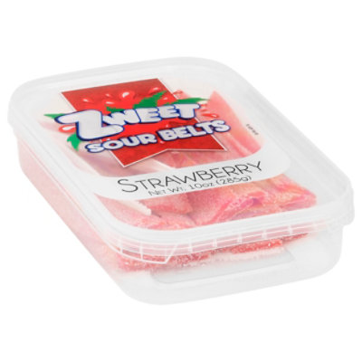 Galil Zweet Sour Strawberry Belts - 10 Oz - Image 1