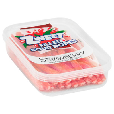 Galil Zweet Sour Strawberry Ropes - 10 Oz - Image 1