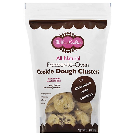 MelkandCookies Cookie Dough Clusters Chocolate Chip - 14 Oz