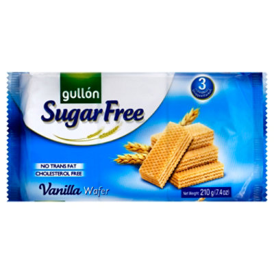 Gullon Sugar Free Vanilla Wafer Cookies 7.4 Oz - 7.4 Oz - Image 1