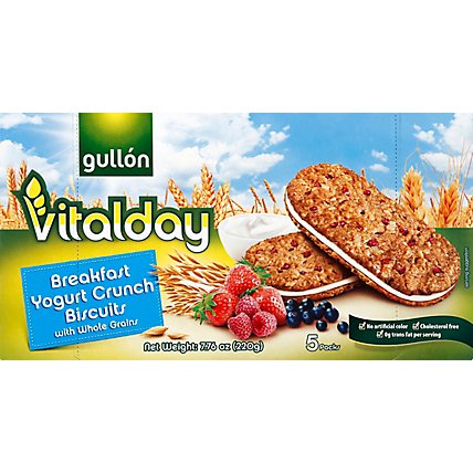 Gullon Vitalday Yogurt Sandwich Cookies 7.7 Oz - 7.7 Oz - Image 2