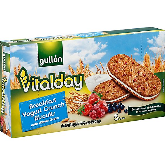 Gullon Vitalday Yogurt Sandwich Cookies 7.7 Oz - 7.7 Oz