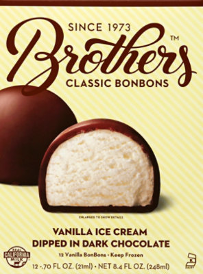 Brothers Ice Cream Bon Bons Vanilla - 8.4 Oz - Image 2