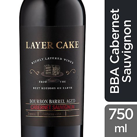Layer Cake Cabernet Sauvignon Bourbon Barrel Wine - 750 Ml