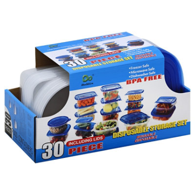Plastic Boxes 50 Pieces, Disposable Storage, Packaging Box, Food Storage