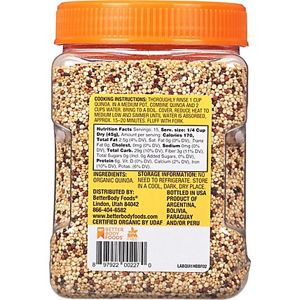 BetterBody Foods Organic Quinoa - 1.5 Lb - Image 6
