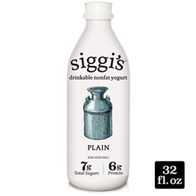 siggi's Filmjolk Plain Drinkable Nonfat Yogurt - 32 Oz - Image 1