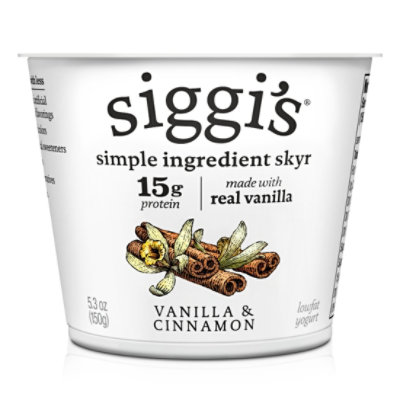 siggi's Vanilla And Cinnamon 2% Icelandic Skyr Lowfat Yogurt - 5.3 Oz - Image 1