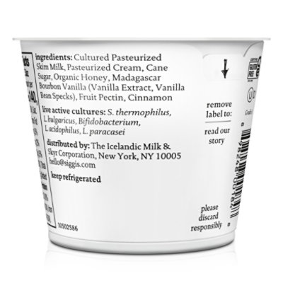siggi's Vanilla And Cinnamon 2% Icelandic Skyr Lowfat Yogurt - 5.3 Oz - Image 3