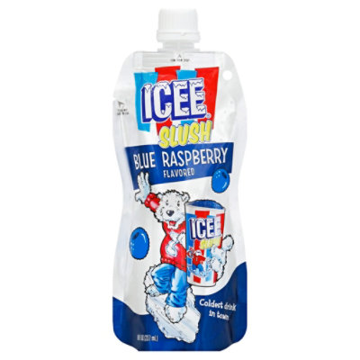 Icee Slush Blue Raspberry Fruit Drink - 8 Oz