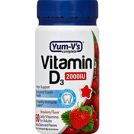Yums Vitamins Vitamin D - 60 Count - Image 2