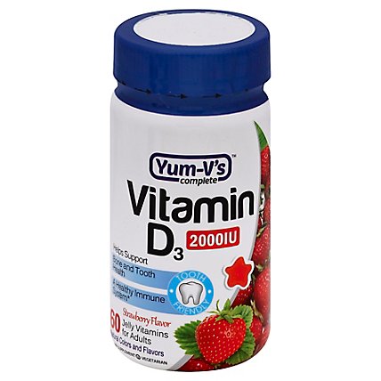 Yums Vitamins Vitamin D - 60 Count - Image 1