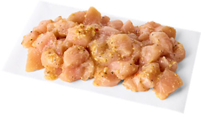 Garlic Parmesan Marinade Diced Chicken Up To 10% Solution - Lb - Image 1