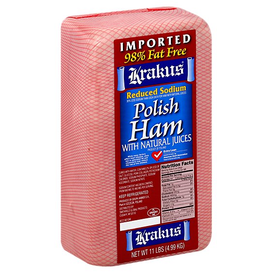 Krakus Reduced Sodium Ham - 0.50 Lb