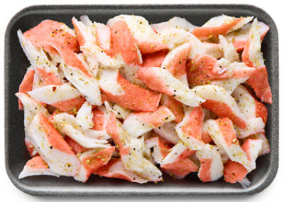 Crab Flakes Imitation Lemon Pepper Seasoned - 1 LB - Image 1