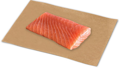 Fish Salmon Fillet Organic Fresh Service Case - 1.25 Lb - Image 1