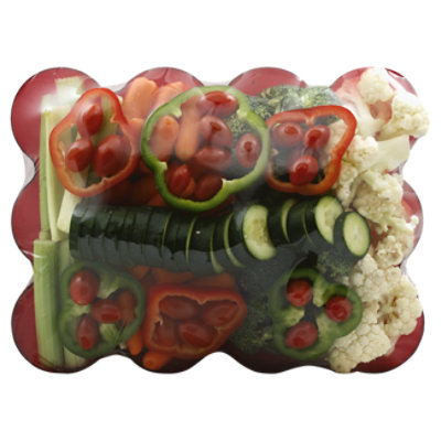 Vegetable Tray Rectangular Red - Each - Image 1