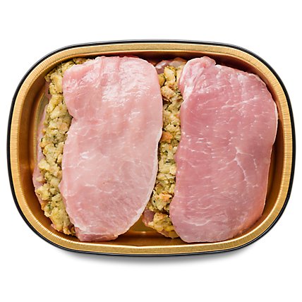 Meat Counter Pork Chops Stuffed Boneless - 0.75 LB - Image 1
