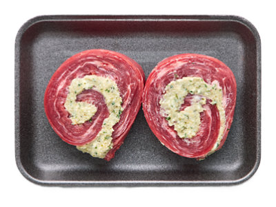 USDA Choice Beef Flank Steak Rolled Stuffed Bleu Cheese - 0.50 LB - Image 1