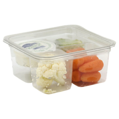 Broccoli Carrot Caulflwr W/Dip - 9 Oz - Image 1