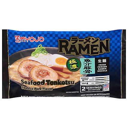 Myojo Ramen Seafood & Tonkotsu - 12.42 Oz - Image 3