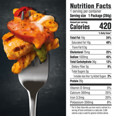 DEVOUR Cajun-Style Alfredo with Smoked Sausage & Chicken Frozen Meal - 10 Oz - Image 2