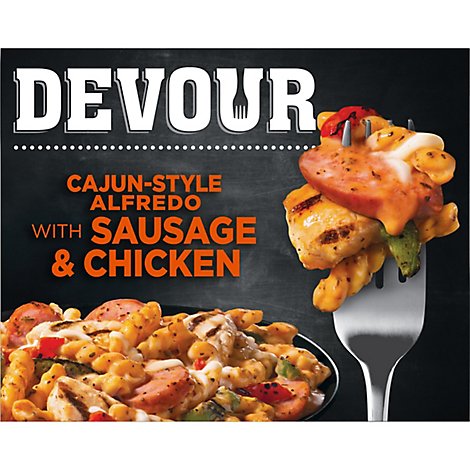 Devour Fz Entrees/Sides Crmy Cjn Styl Psta With Smoked Sausage & Chicken - 10 Oz