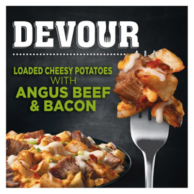Devour Frozen Entrees/Sides Loaded Cheesy Potatoes With Bacon & Angus Beef - 9 Oz