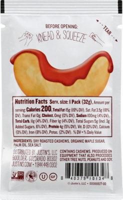 Justins Cashew Butter Maple - 1.15 Oz - Image 5