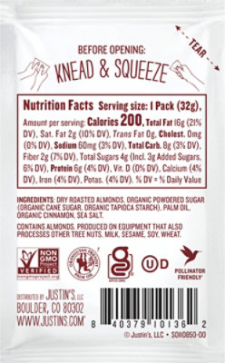 Justins Almond Butter Cinnamon - 1.15 Oz - Image 5