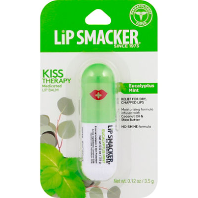 リップケア Eucalyptus Lip Balm 0.15 oz Lip Smacker Eucalyptus Mint Medicated Lip Balm - 0.12 Oz - starmarket