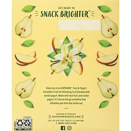 Outshine Pear Vanilla Smoothies - 4 - 3.5 Oz.  - Image 6