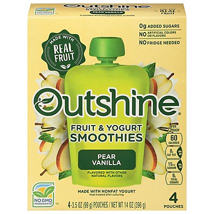 Outshine Pear Vanilla Smoothies - 4 - 3.5 Oz.  - Image 1