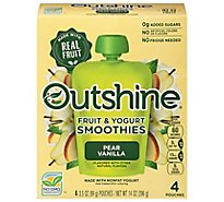 Outshine Pear Vanilla Smoothies - 4 - 3.5 Oz.
