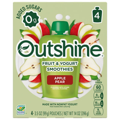 Outshine Pear Vanilla Smoothies - 4 - 3.5 Oz.