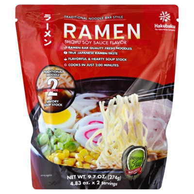Hakubaku Ramen Frsh W Shoyu Soysau - 9.7 Oz
