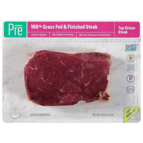 Pre Beef Top Sirloin Steak Boneless - 8 Oz