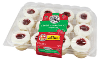 Two-Bite Field Strawberry Cupcakes 12 Pack - 10.5 Oz - Image 1