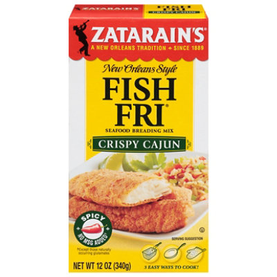 Zatarains Fish Fri Breading Mix Seefood Crispy Cajun New Orleans Style - 12 Oz - Image 3