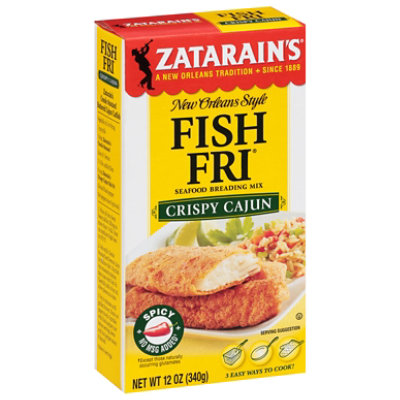 Zatarains Fish Fri Breading Mix Seefood Crispy Cajun New Orleans Style - 12 Oz - Image 2