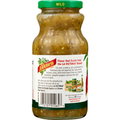 La Victoria Salsa Verde Thick N Chunky Mild - 16 Oz - Image 5