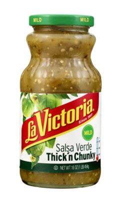 La Victoria Salsa Verde Thick N Chunky Mild - 16 Oz - Image 1
