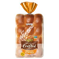 Natures Own Perfectly Crafted Brioche Style Butter Rolls Non-GMO Dinner Rolls 12 Count - 12 Oz - Image 3