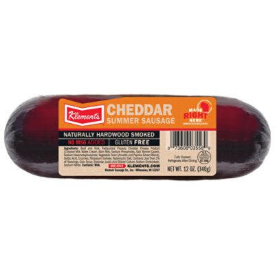 Klement Sausage Cheddar Smoked - 12 Oz - Image 1