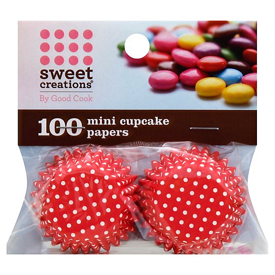 GoodCook Sweet Creations Cupcake Paper Mini Dot - 100 Count