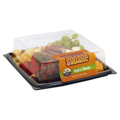 Deli Catering Tray Fruit & Cheese Snack Square - Each - Image 1