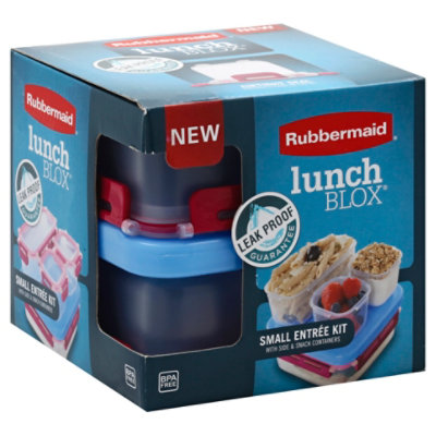 Rubbermaid Lunch Blox Snack Kit Leak Proof With Side & Snack Containers Box  - Each - Albertsons