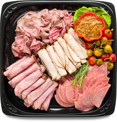 Deli Meat Lovers Tray 18 Inch Serves 25-30 - Each - Image 1