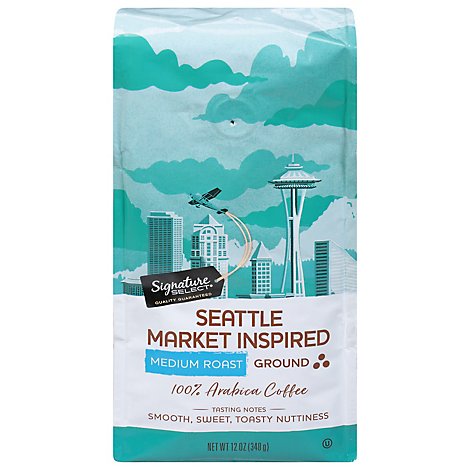 Signature SELECT Coffee Seattle Market Inspired Ground - 12 Oz
